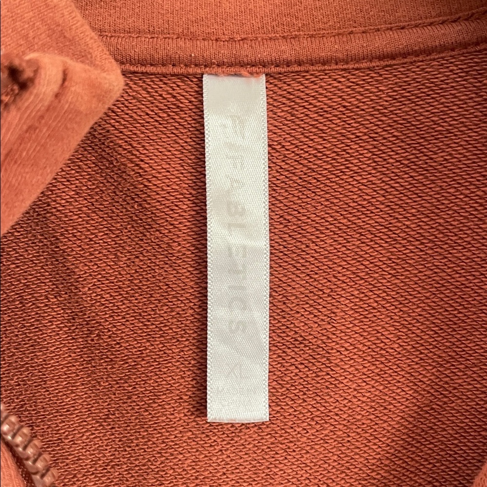 Fabletics Rust Half-Zip Sweatshirt - image 3